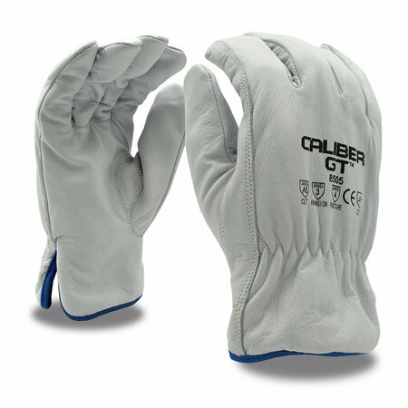 CORDOVA Cut-Resistant Leather Drivers Gloves, Caliber-GT, Without TPR, M 8505M